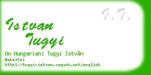 istvan tugyi business card