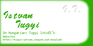 istvan tugyi business card